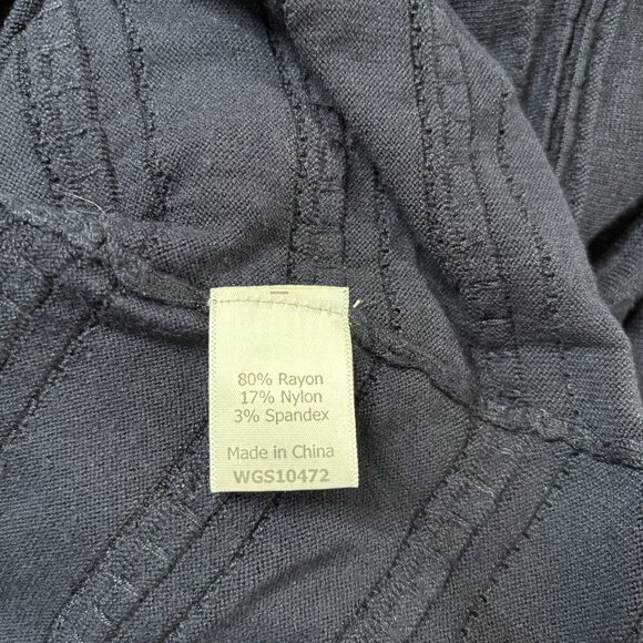 41 Hawthorn Women's Navy Ribbed Long Sleeve Tunic Top M - Picture 6 of 9